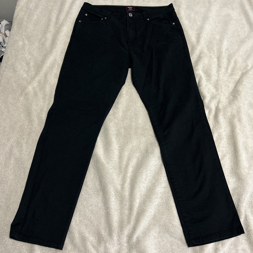 Untuckit‎ Chino Pants Mens 34X32 Black Straight Fit Stretch Casual Work Preppy